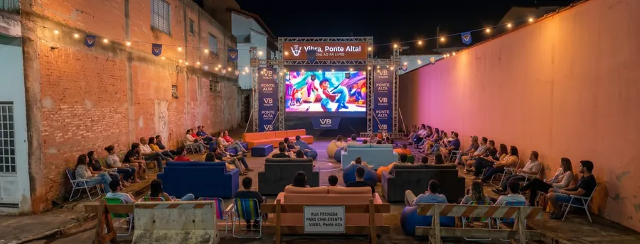 Estudo de ambientação do cinema de rua na Joaquim Geraldo Ferreira